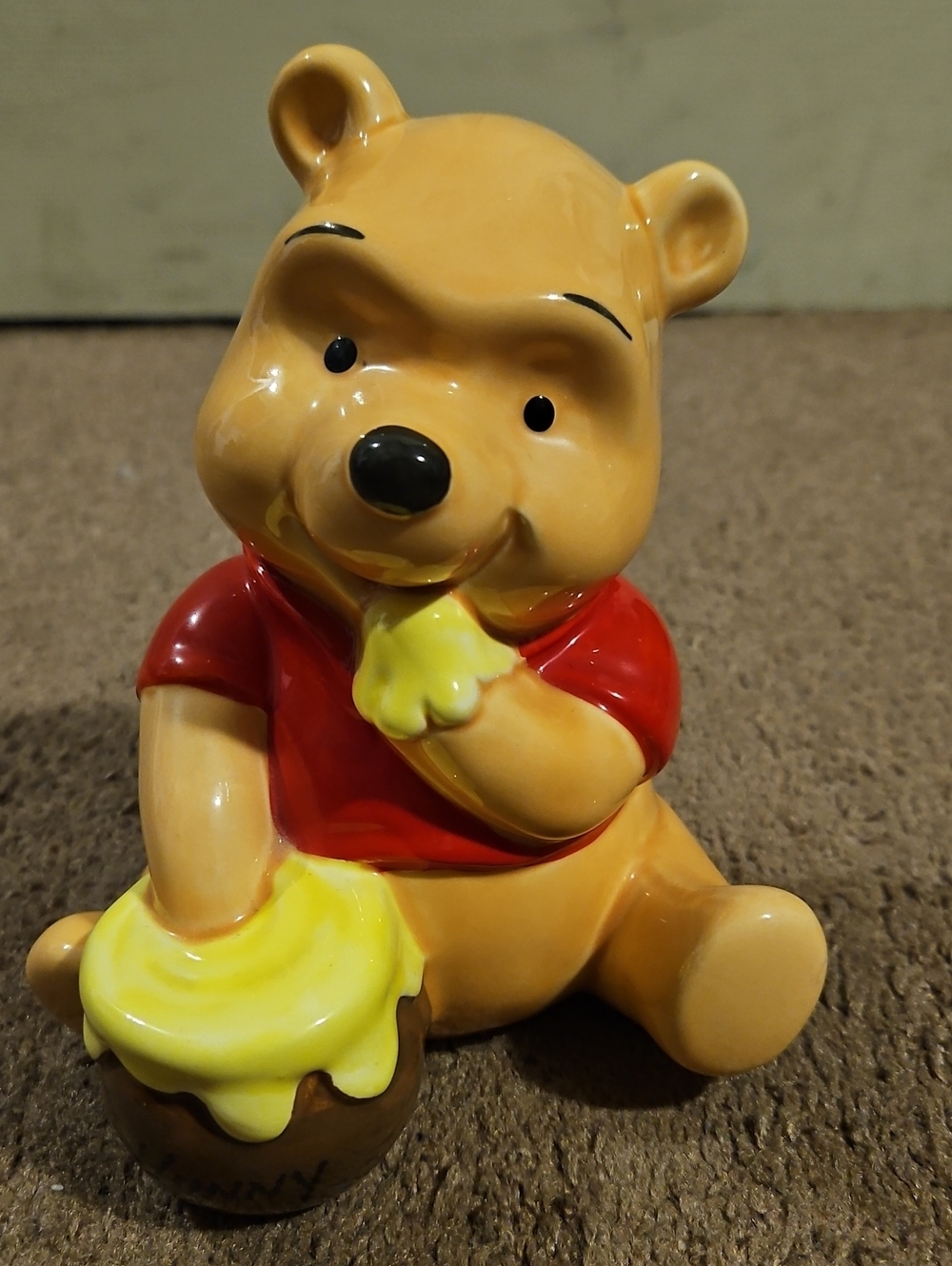 Vintage Winnie The Pooh Ceramic Coin Bank